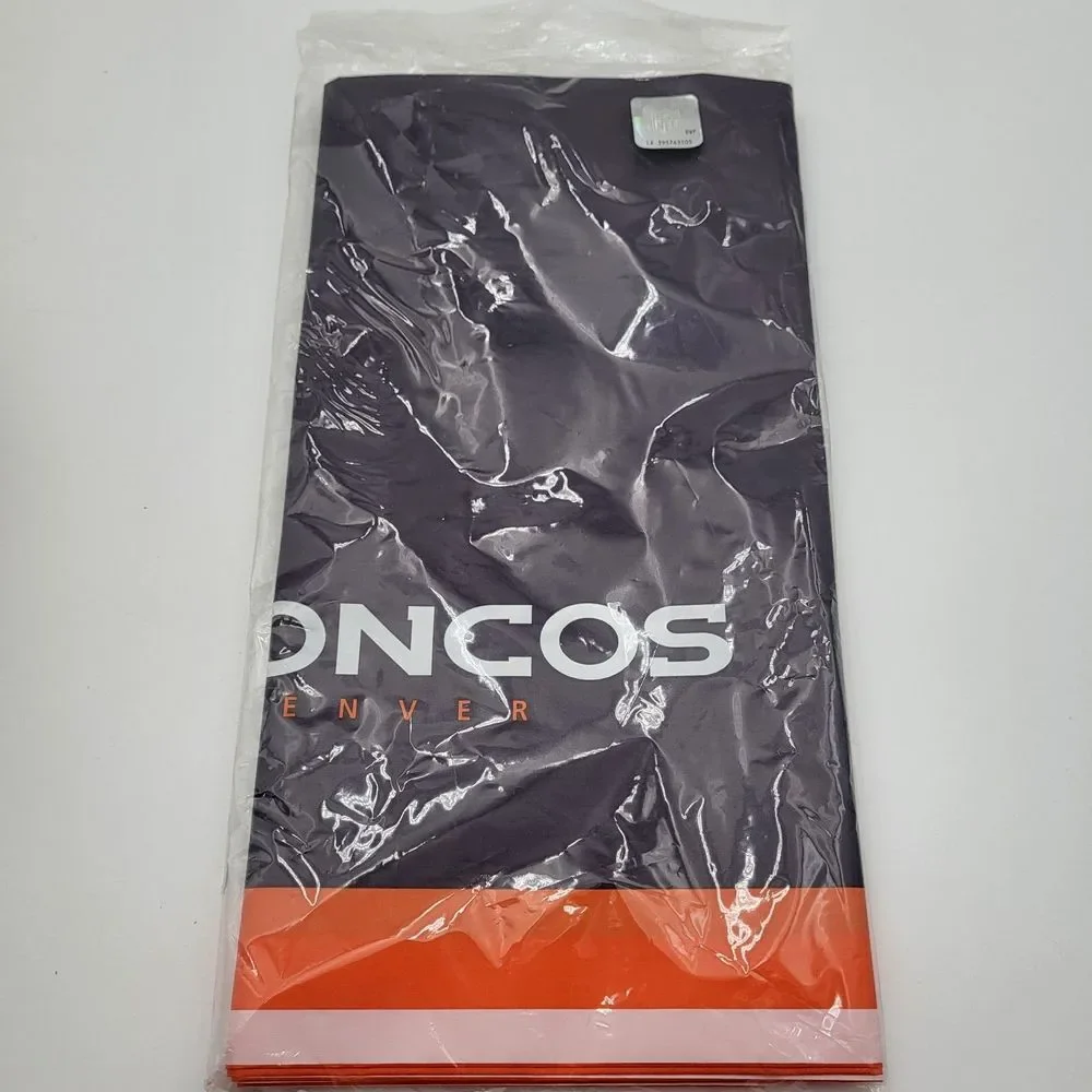 Denver Broncos Blue Orange‎ Plastic Tablecover 54